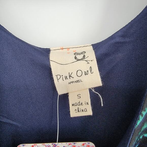NEW Pink Owl Women's Sleeveless Paisley Print Dress‎ Size S - Picture 5 of 10